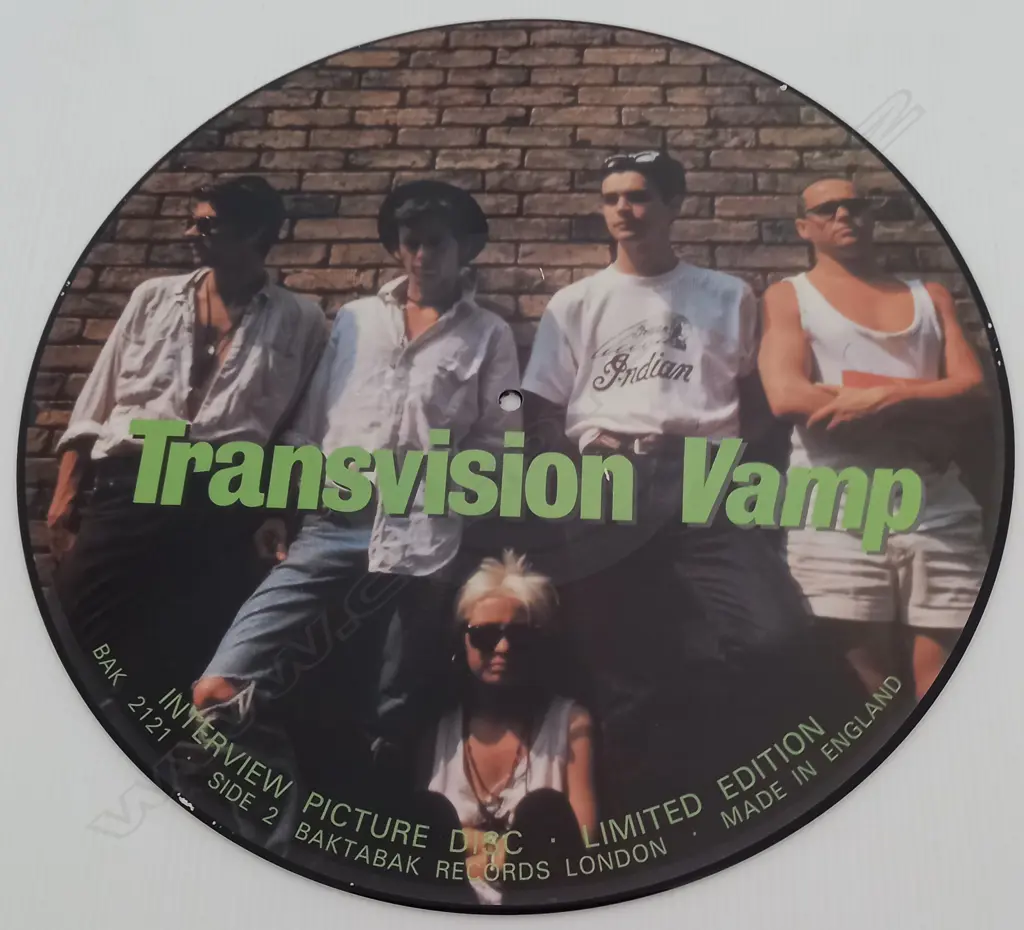Transvision Vamp, Limited Edition Interview Picture Disc Image 1++
